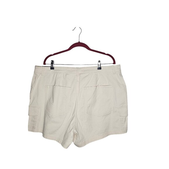 NWT Hollister Shorts Women's Casual Comfy Cream Ultra High Rise Mom Cotton - Picture 2 of 7